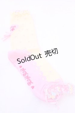 画像1: rojiroji / ドットソックス  イエロー O-25-11-20-1051-LO-ZA-OW-OS