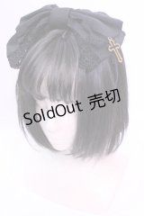 Summer Tales Boutique / Black Grosgrain Headbow Cross　カチューシャ  クロ O-25-11-20-1053-LO-AC-OW-OS