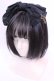 画像1: Summer Tales Boutique / Black Grosgrain Headbow Cross　カチューシャ  クロ O-25-11-20-1053-LO-AC-OW-OS (1)