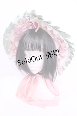 画像1: 【SALE】LOLITAその他 / リボン配色ストローボンネット  ナチュラル O-25-11-20-1054-LO-AC-OW-ZT087
