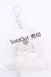 axes femme POETIQUE / 目かくしクマのキーチャーム  シロ O-25-11-20-1009-AX-ZA-OW-OS