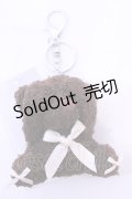 axes femme POETIQUE / 目かくしクマのキーチャーム  ブラウン O-25-11-20-1010-AX-ZA-OW-OS