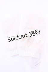 axes femme / アソートリボンファー手袋  キナリ O-25-11-20-1011-AX-ZA-OW-OS