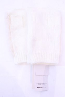 画像2: axes femme / アソートリボンファー手袋  キナリ O-25-11-20-1011-AX-ZA-OW-OS