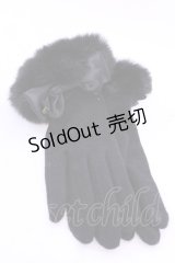 BABY,THE STARS SHINE BRIGHT / BABY リボン手袋  クロ O-25-11-20-1012-BA-ZA-OW-OS