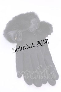 BABY,THE STARS SHINE BRIGHT / BABY リボン手袋  クロ O-25-11-20-1012-BA-ZA-OW-OS