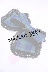 Chalmiere / タータンチェックマルチリボン  グリーン O-25-11-20-1015-LO-ZA-OW-OS