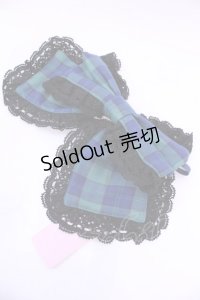 Chalmiere / タータンチェックマルチリボン  グリーン O-25-11-20-1015-LO-ZA-OW-OS