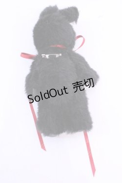 画像2: PINK HOUSE / うさぎさんぬいぐるみブローチ  クロ O-25-11-20-1020-LO-ZA-IG-OS