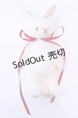 PINK HOUSE / うさぎさんぬいぐるみブローチ  シロ O-25-11-20-1021-LO-ZA-IG-OS