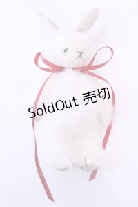 PINK HOUSE / うさぎさんぬいぐるみブローチ  シロ O-25-11-20-1021-LO-ZA-IG-OS