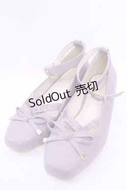 画像1: axes femme POETIQUE / ローヒールスクエアパンプス Ｍ ラベンダー O-25-11-20-1024-AX-SH-IG-ZTK002