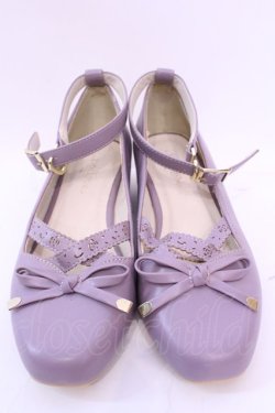 画像2: axes femme POETIQUE / ローヒールスクエアパンプス Ｍ ラベンダー O-25-11-20-1024-AX-SH-IG-OS