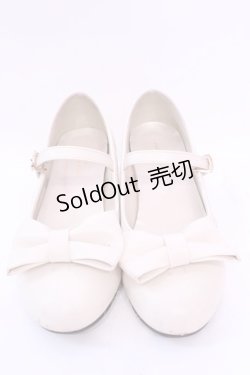 画像2: axes femme kawaii / ローヒールリボンパンプス Ｌ アイボリー O-25-11-20-1026-AX-SH-IG-ZT1123Q