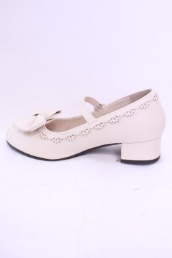 画像5: axes femme kawaii / ローヒールリボンパンプス Ｌ アイボリー O-25-11-20-1026-AX-SH-IG-OS