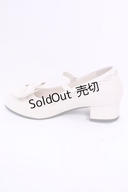 画像5: axes femme kawaii / ローヒールリボンパンプス Ｌ アイボリー O-25-11-20-1026-AX-SH-IG-ZT1123Q