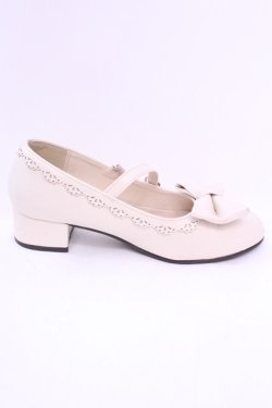 画像7: axes femme kawaii / ローヒールリボンパンプス Ｌ アイボリー O-25-11-20-1026-AX-SH-IG-OS