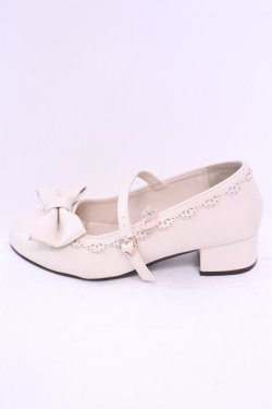 画像8: axes femme kawaii / ローヒールリボンパンプス Ｌ アイボリー O-25-11-20-1026-AX-SH-IG-OS