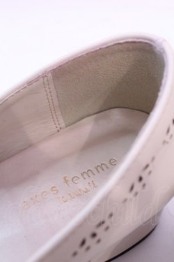 画像10: axes femme kawaii / ローヒールリボンパンプス Ｌ アイボリー O-25-11-20-1026-AX-SH-IG-OS
