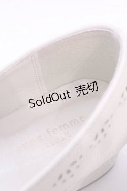 画像10: axes femme kawaii / ローヒールリボンパンプス Ｌ アイボリー O-25-11-20-1026-AX-SH-IG-ZT1123Q