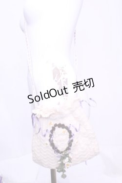 画像2: PINK HOUSE / フラワーリースニットポシェット  オフ×ラベンダー O-25-11-20-1028-LO-BG-IG-OS