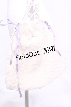 画像3: PINK HOUSE / フラワーリースニットポシェット  オフ×ラベンダー O-25-11-20-1028-LO-BG-IG-OS