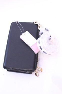 画像2: Chalmiere / ガーリーリボンマルチポシェット  クロ×シロ O-25-11-20-1031-LO-BG-OW-OS