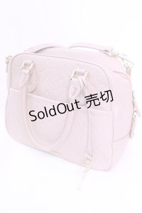 Maison de FLEUR / モノグラムトラペゾイドバッグ  ピンク O-25-11-20-1033-LO-BG-OW-OS