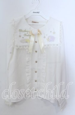 画像1: Amavel / Sleeping Sheepスクエアカラーブラウス  オフ×イエロー O-25-11-21-032-CA-BL-IG-OS