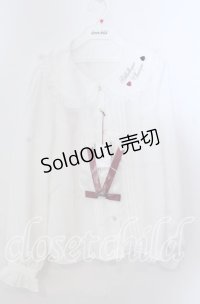 Amavel / 2022年福袋トランプ刺繍ブラウス  シロ O-25-11-21-033-CA-BL-IG-OS