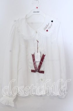 画像1: Amavel / 2022年福袋トランプ刺繍ブラウス  シロ O-25-11-21-033-CA-BL-IG-OS