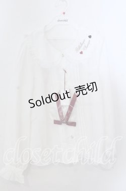 画像1: Amavel / 2022年福袋トランプ刺繍ブラウス  シロ O-25-11-21-033-CA-BL-IG-OS