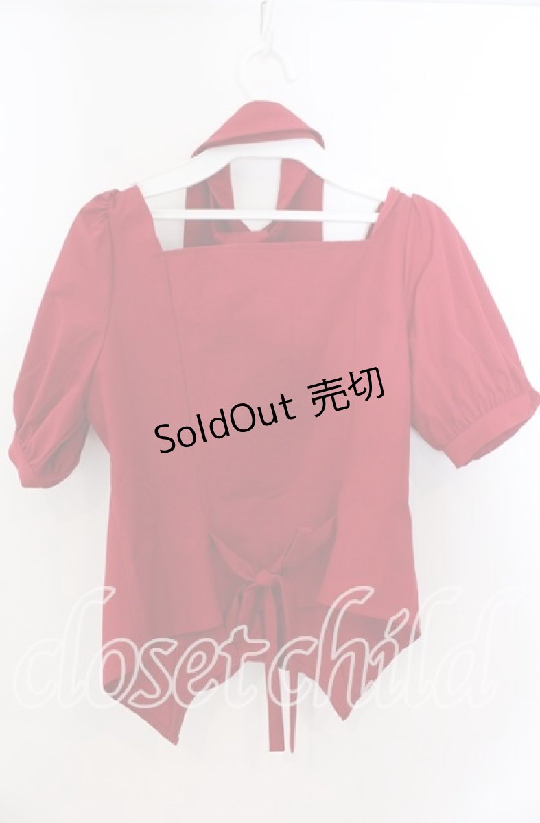 画像4: 【SALE】CATCOCOON / A Doll's House ブラウス(半袖) S レッド O-25-11-21-035-LO-BL-OW-ZT272 (4)