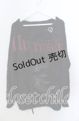 Cxxxxxl Girl / パッチシャギースウエット  ブラック O-25-11-21-036-LO-TO-OW-OS