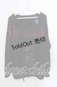 Cxxxxxl Girl / パッチシャギースウエット  ブラック O-25-11-21-036-LO-TO-OW-OS