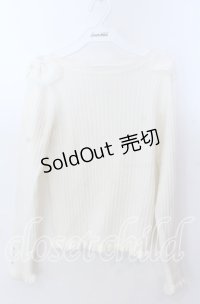 Secret Honey / テレコリブトップス  アイボリー O-25-11-21-037-CA-TO-IG-OS