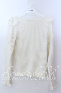 画像1: Secret Honey / テレコリブトップス  アイボリー O-25-11-21-037-CA-TO-IG-OS