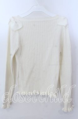 画像2: Secret Honey / テレコリブトップス  アイボリー O-25-11-21-037-CA-TO-IG-OS