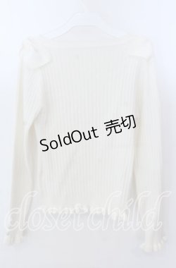 画像2: Secret Honey / テレコリブトップス  アイボリー O-25-11-21-037-CA-TO-IG-OS