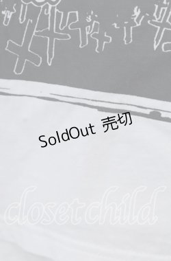 画像2: HANGRY&ANGRY / ANGRYプリントラグランカットソー  ホワイト×ブラック O-25-11-21-039-HN-TO-IG-OS