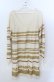 画像1: axes femme / ボーダーニットチュニック  アイボリー×イエロー O-25-11-21-046-AX-TO-IG-OS (1)