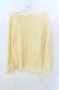 画像1: axes femme / サイドギャザーニット  イエロー O-25-11-21-047-AX-TO-IG-OS (1)