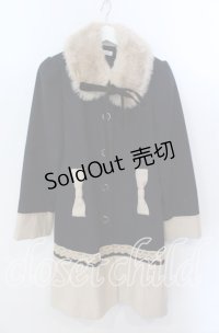 axes femme / バイカラーコート Ｌ ネイビー×ベージュ O-25-11-21-048-AX-CO-IG-OS