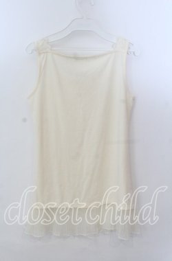 画像2: axes femme / ストラップ付ロングタンク【ストラップ欠品】  アイボリー O-25-11-21-050-AX-TO-IG-OS