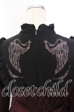 画像3: Amavel / L'Ange Dechu フィット＆フレアワンピース  ワイン×クロ O-25-11-21-004-CA-OP-IG-OS