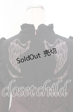 画像3: Amavel / L'Ange Dechu フィット＆フレアワンピース  ワイン×クロ O-25-11-21-004-CA-OP-IG-OS