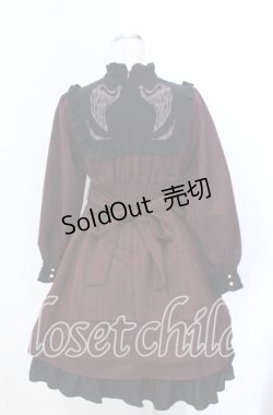 画像4: Amavel / L'Ange Dechu フィット＆フレアワンピース  ワイン×クロ O-25-11-21-004-CA-OP-IG-OS