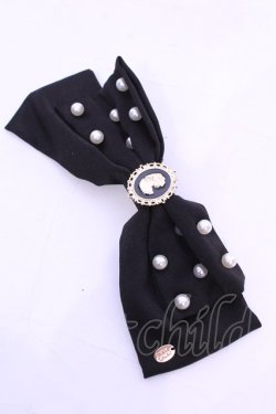 画像1: m petit by misako / AM*NIPLバレッタ  クロ O-25-11-21-1001-LO-AC-OW-OS