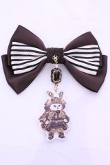 Enchantlic Enchantilly / 193 絢爛たる鎧を身に纏った双子の子猫物語  リボンブローチ  A（赤系） O-25-11-21-1044-LO-AC-OW-ZT271