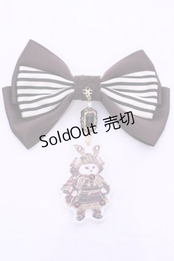 画像1: 【SALE】Enchantlic Enchantilly / 193 絢爛たる鎧を身に纏った双子の子猫物語  リボンブローチ  A（赤系） O-25-11-21-1044-LO-AC-OW-ZT271